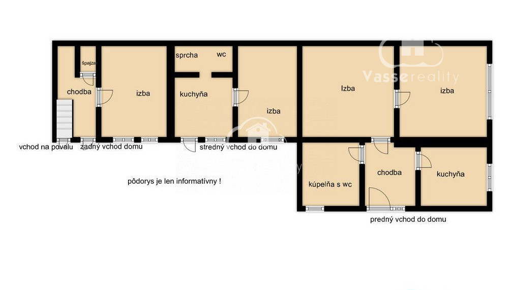 Na predaj 2 domy so samostatným vstupom na jednom pozemku vhodný na chalupu alebo na bývanie  v centre Tvrdošoviec.