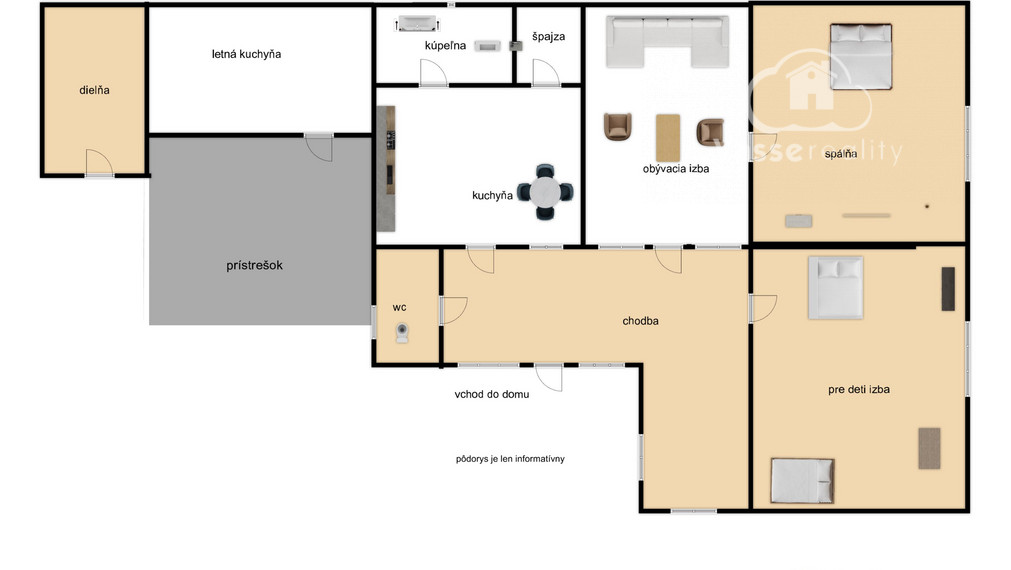 Na predaj 3 izb. dom v Strekove -  27 km od Štúrova , nová elektrina v dome !