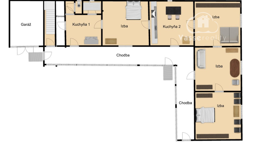 Na predaj 5 izbový dvojgeneračný dom v Salke pri Štúrove !